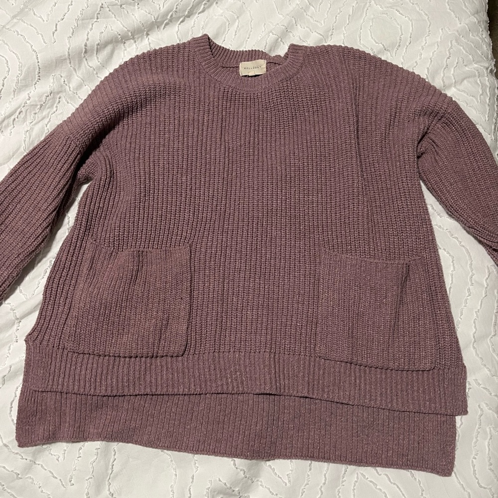 Mauve knit sweater